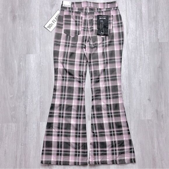 Plaid 90’s Flare Pants S - Picture 3 of 3